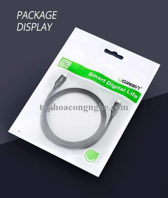 Ugreen 50223 0.5M Cáp USB TypeC sang USB mạ Zinc alloy cao cấp US265 30050223